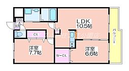 間取図画像 2LDK