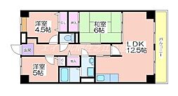 レジェロ住之江 3LDKの間取図画像
