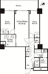 間取図画像 2LDK