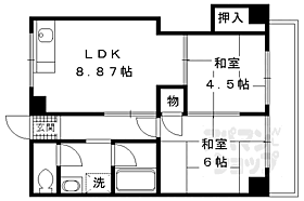 京都府京都市伏見区鍋島町（賃貸マンション2LDK・2階・43.50㎡） その2