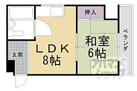 小倉マンション 403 ｜ 京都府京都市山科区大宅御供田町（賃貸マンション1LDK・4階・29.50㎡） その2