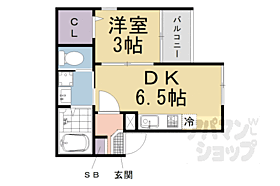 京都府京都市伏見区納所妙徳寺（賃貸アパート1DK・1階・25.15㎡） その2