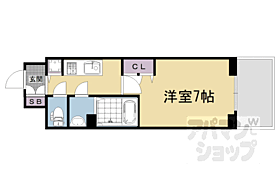 京都府京都市下京区梅小路高畑町（賃貸マンション1K・5階・23.20㎡） その2