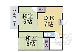 フレグランスM 2DKの間取図画像