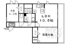 京都府京都市伏見区下鳥羽中円面田町（賃貸アパート2LDK・2階・54.28㎡） その2