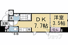 京都府京都市下京区志水町（賃貸マンション1DK・4階・28.67㎡） その2