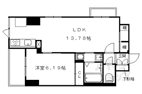 京都府京都市下京区郷之町（賃貸マンション1LDK・8階・47.26㎡） その2