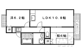 滋賀県大津市下阪本3丁目（賃貸アパート2LDK・1階・50.82㎡） その2