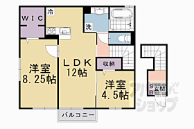 滋賀県大津市穴太3丁目（賃貸アパート2LDK・2階・62.80㎡） その2