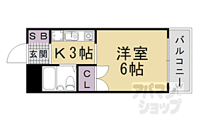 ぼなーる東野 203 ｜ 京都府京都市山科区東野門口町（賃貸マンション1K・2階・19.60㎡） その2