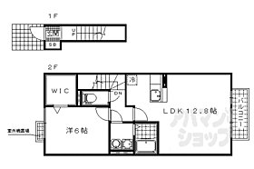 滋賀県大津市唐崎4丁目（賃貸アパート1LDK・2階・54.84㎡） その2