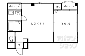 京都府京都市伏見区深草大亀谷大山町（賃貸マンション1LDK・3階・43.73㎡） その2