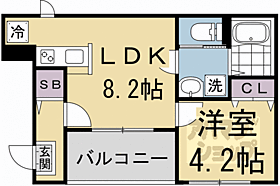 山科ビエント 201 ｜ 京都府京都市山科区大宅坂ノ辻町（賃貸アパート1LDK・2階・30.69㎡） その2