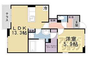 滋賀県大津市仰木の里3丁目（賃貸アパート1LDK・1階・47.75㎡） その2