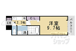 JR東海道・山陽本線 瀬田駅 徒歩10分の賃貸アパート 1階1Kの間取り