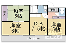 コーポ弘和 3DKの間取図画像