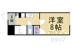レオパレスひつかわ 1Kの間取図画像