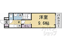 近鉄京都線 向島駅 徒歩7分の賃貸アパート 1階1Kの間取り