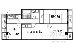 JR東海道・山陽本線 瀬田駅 徒歩10分の賃貸マンション 5階3LDKの間取り