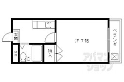 りりぱっと植村 1Kの間取図画像