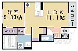 JR東海道・山陽本線 瀬田駅 徒歩15分の賃貸アパート 1階1LDKの間取り