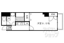 近鉄京都線 向島駅 徒歩5分の賃貸マンション 1階1Kの間取り