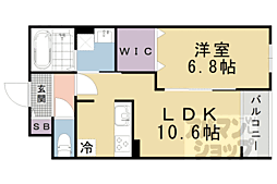 京阪石山坂本線 石山寺駅 3.5kmの賃貸アパート 3階1LDKの間取り