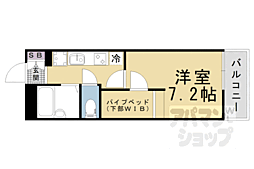 レオパレス今屋敷 1階1Kの間取り