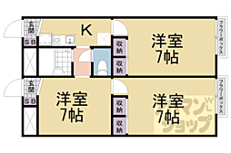 モンテローザ 1階3Kの間取り