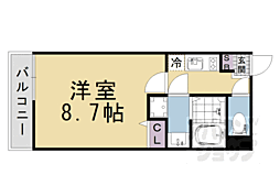 仮称）グランデコート御陵天徳町 2階1Kの間取り