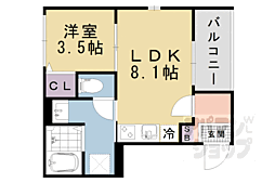 Ｂｌｏｏｍ’ｓ　Ｔｅｒｒａｃｅ　Ｎａｇｉｔｓｕｊｉ 1階1LDKの間取り