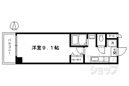 JR東海道・山陽本線 京都駅 徒歩5分の賃貸マンション 11階1Kの間取り