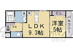 JR東海道・山陽本線 京都駅 徒歩14分の賃貸マンション 4階1LDKの間取り