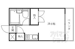 Ｄ’ｓ　Ｃｏｕｒｔ 2階1Kの間取り