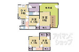 村田様百々町貸家III 1 4DKの間取り