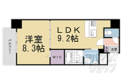 JR東海道・山陽本線 大津駅 徒歩7分の賃貸マンション 4階1LDKの間取り