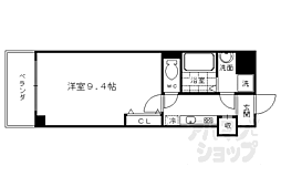 JR東海道・山陽本線 京都駅 徒歩5分の賃貸マンション 3階1Kの間取り
