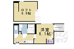 仮称）東野八反畑町Ａ 2階1Kの間取り