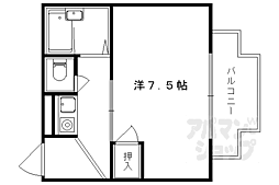 シエログランデ 3階1Kの間取り
