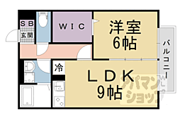 JR東海道・山陽本線 瀬田駅 徒歩22分の賃貸アパート 2階1LDKの間取り