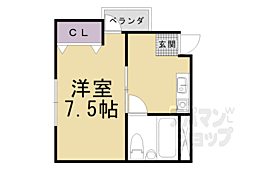 MPI's京都山科駅前 1Kの間取図画像