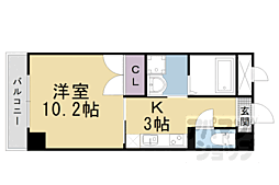 JR東海道・山陽本線 大津駅 徒歩10分の賃貸マンション 5階1Kの間取り