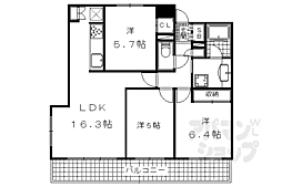 アメニティ山科駅前 3階/-