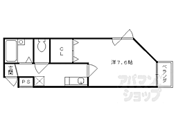 EXEVCOURTSAWAI 1Kの間取図画像