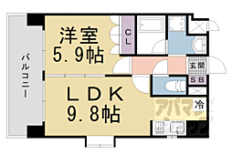 音羽ハイツ 1LDKの間取図画像