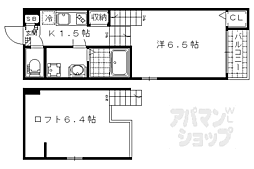 ブライトヒルズ椥辻 1Kの間取図画像