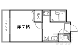 パルデンス洛東 1Kの間取図画像