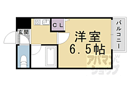 ショーミエール安朱 1Kの間取図画像