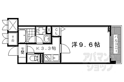 パインフィールド洛東 1Kの間取図画像