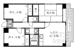 パークコート大津 3LDKの間取図画像